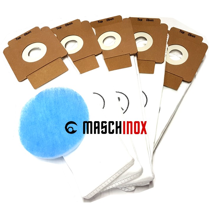 5 Vliesfilterbeutel für CLEANFIX RS 05 Rucksacksauger 025431