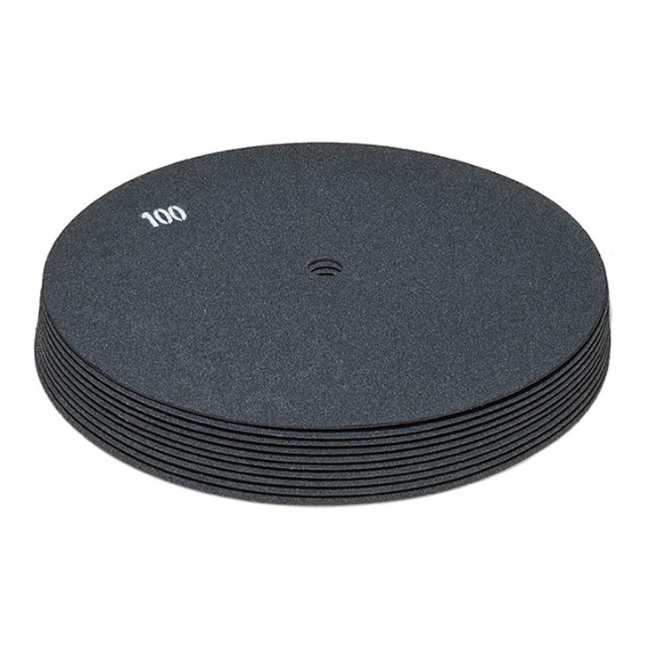 Schmirgelpapier 430mm 17" beidseitig Korn 100 Schleifpapier für Einscheibenmaschine (10 Stück)