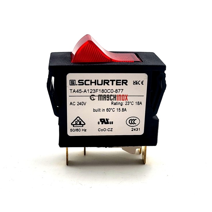 Schalter mit 14,5 A (neu 15,8 A) Überstromauslöser 41.1116 (411117)