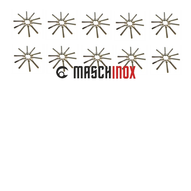 Tielbürger Stahlborstensatz 10er Satz AD-460-003 für tw50 / tw50s / tw50x Wildkrautbürste