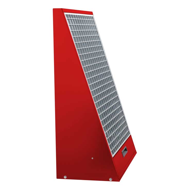 Mattenklopfer für Waschanlagen 630x350x920 mm RAL3001 SIGNALROT