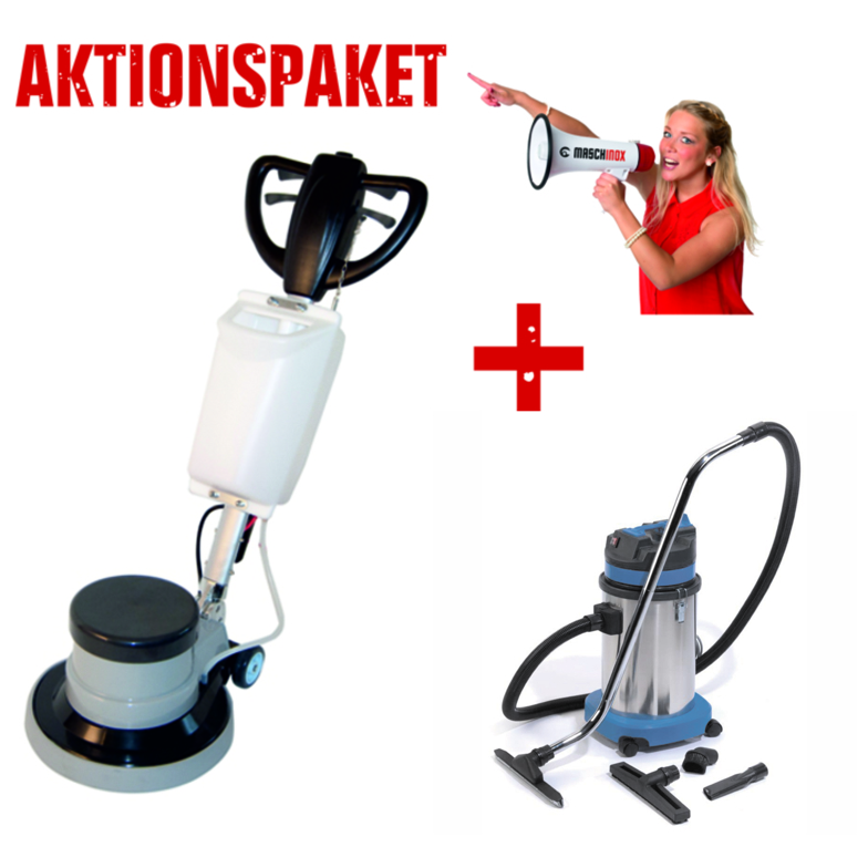 Maschinox NDS143 PRO Einscheibenmaschine - Aktionspaket -