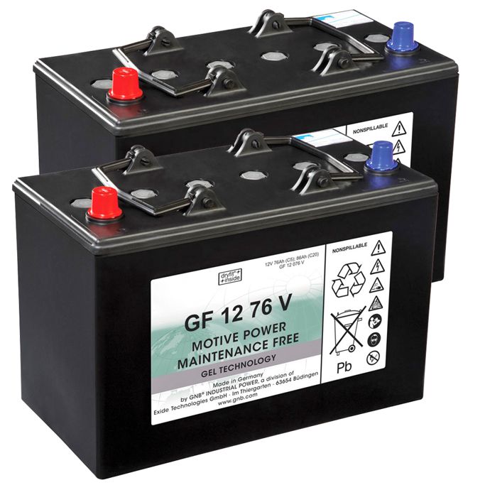 CLEANFIX 2 Gel-Batterien à 12 V/76 Ah 500.091