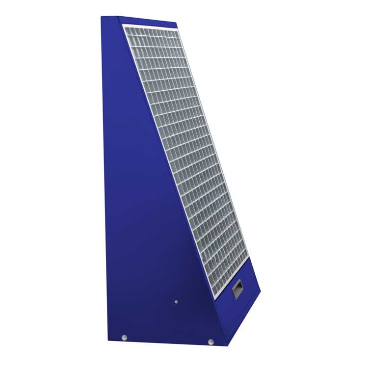 Mattenklopfer für Waschanlagen 630x350x920 mm RAL5002 ULTRAMARINBLAU