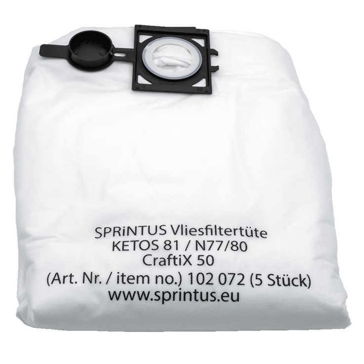 Sprintus Vliesfiltertüte für CraftiX 50 Liter (VE=5 Stk.) 102072