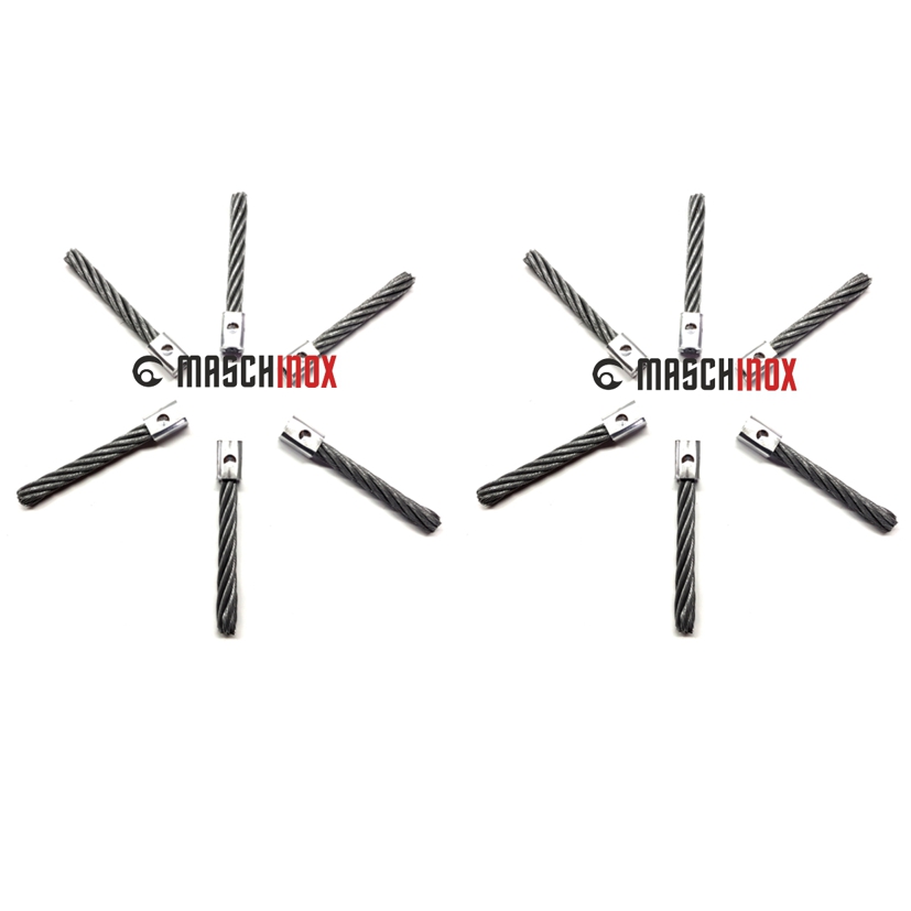 Stahlborstensatz 2 x 6er Satz für Unkraut Biene MVT 390 Ersatzzöpfe