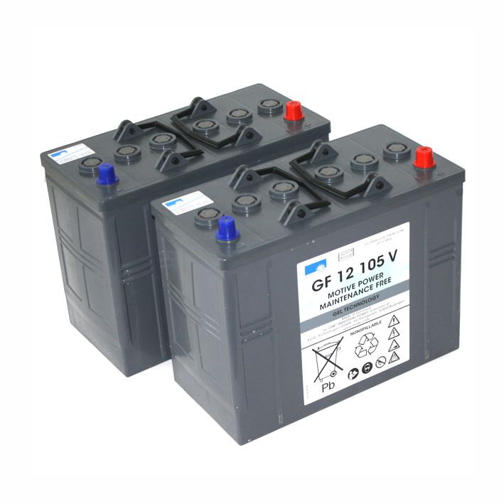 CLEANFIX 2 Gel-Batterien à 12 V/105 Ah 530.091