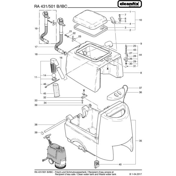 Ablaufschlauch mit Quetschmuffe 630 mm (P561)