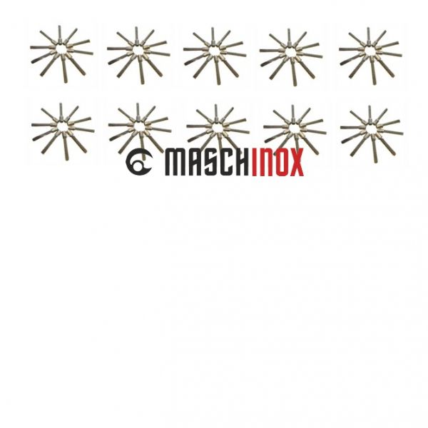 Tielbürger Stahlborstensatz 10er Satz AD-460-003 für tw50 / tw50s / tw50x Wildkrautbürste