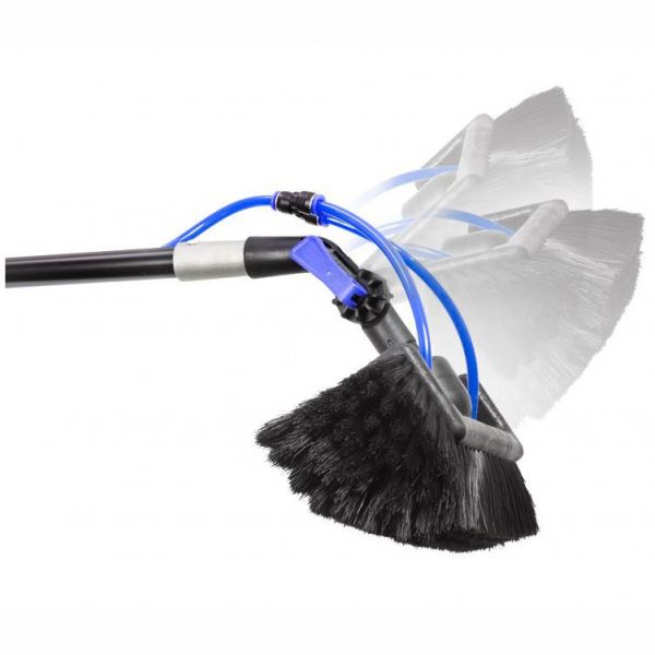 Solar-Teleskop-Waschbürsten-Set mit Enthärtungseinheit 1,9m bis 10m Photovoltaikwaschbürste 20"