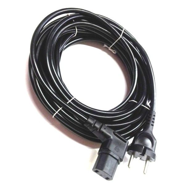 Staubsaugerkabel mit Kaltgerätestecker abgewinkelt 10 Meter