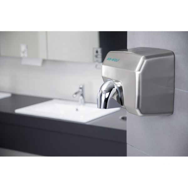 AIR-WOLF Händetrockner E 405 Stahl gebürstet 10-405 (10-230)