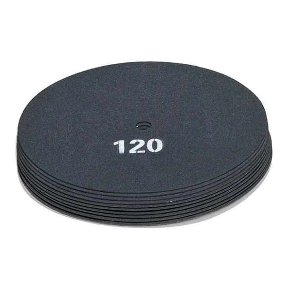 Schmirgelpapier 380mm 15" beidseitig Korn 120 Schleifpapier für Einscheibenmaschine (10 Stück)