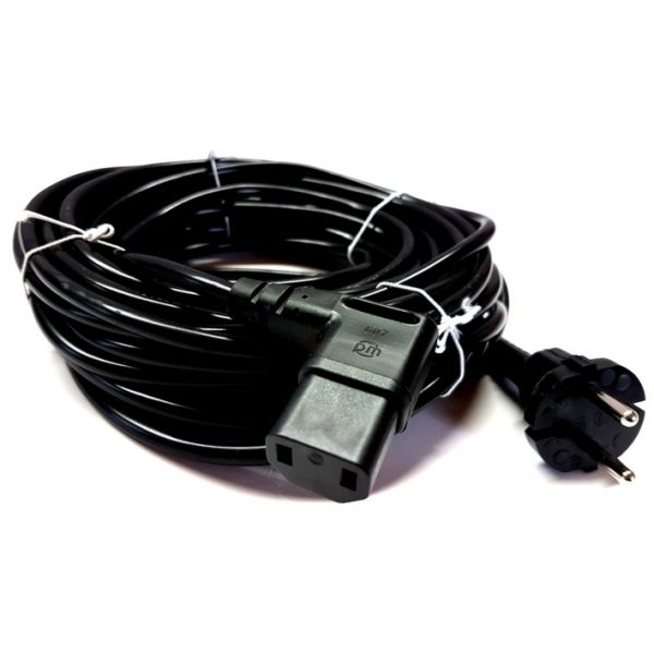 Staubsaugerkabel mit Kaltgerätestecker 15m für Cleanfix S10 Plus, Igefa VC 14 Hepa