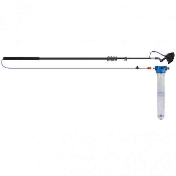 Solar-Teleskop-Waschbürsten-Set mit Enthärtungseinheit 1,9m bis 10m Photovoltaikwaschbürste 20"