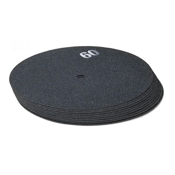 Schmirgelpapier 430mm 17" beidseitig Korn 60 Schleifpapier für Einscheibenmaschine (10 Stück)