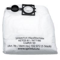 Sprintus Vliesfiltertüte für CraftiX 50 Liter (VE=5 Stk.) 102072 Sprintus Vliesfiltertüte für CraftiX 50 Liter (VE=5 Stk.) 102072