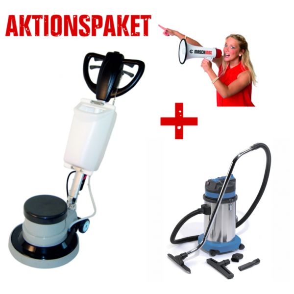 Maschinox NDS143 PRO Einscheibenmaschine - Aktionspaket -