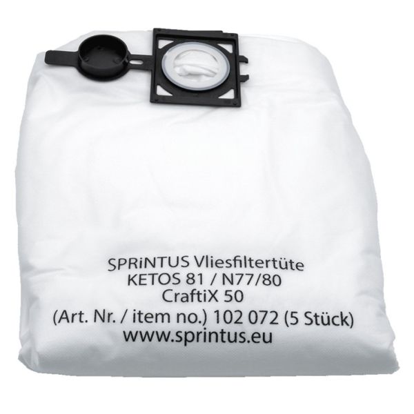 Sprintus Vliesfiltertüte für CraftiX 50 Liter (VE=5 Stk.) 102072