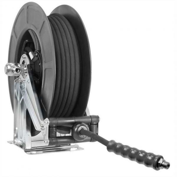 Hochdruck-Automatik-Schlauchaufroller komplett mit 20m HD-Schlauch für Nilfisk