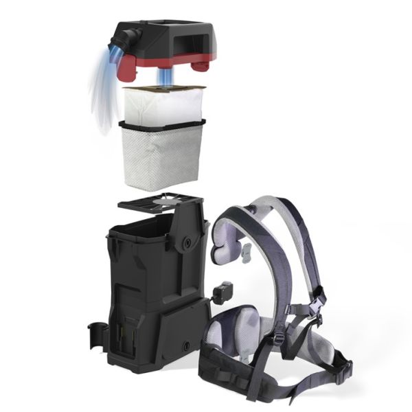 SPRINTUS BoostiX iGO ZERO 7,5Ah Akku Rucksack-Staubsauger 36 V Z122004