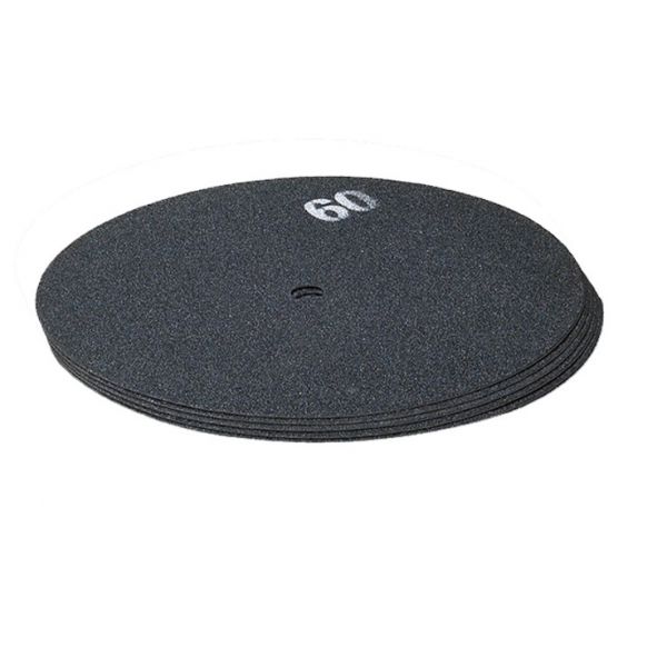 Schmirgelpapier 410mm 16" beidseitig Korn 60 Schleifpapier für Einscheibenmaschine (5 Stück)