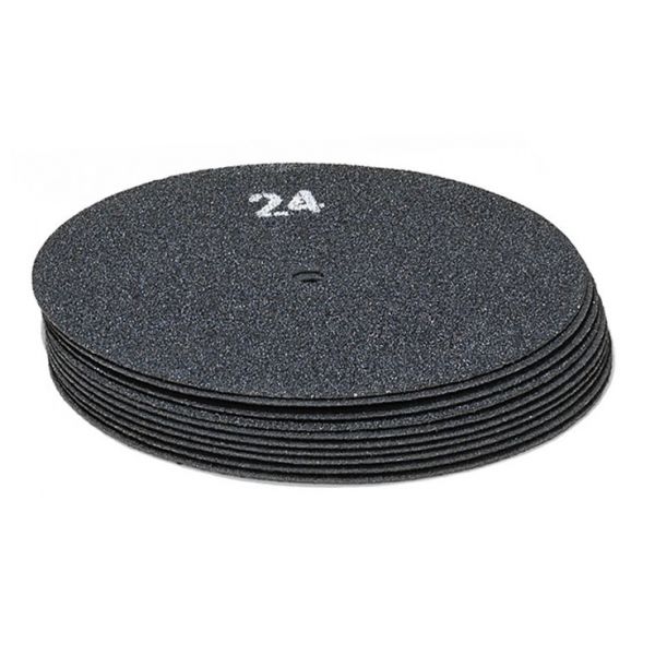 Schmirgelpapier 430mm 17" beidseitig Korn 24 Schleifpapier für Einscheibenmaschine (10 Stück)